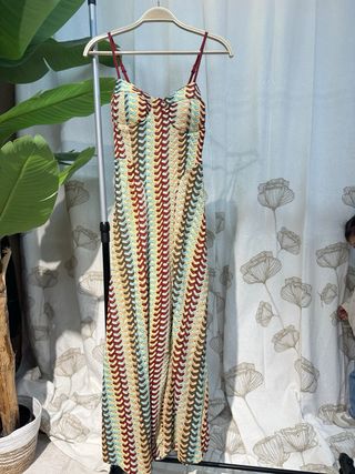 Vestido largo estampado