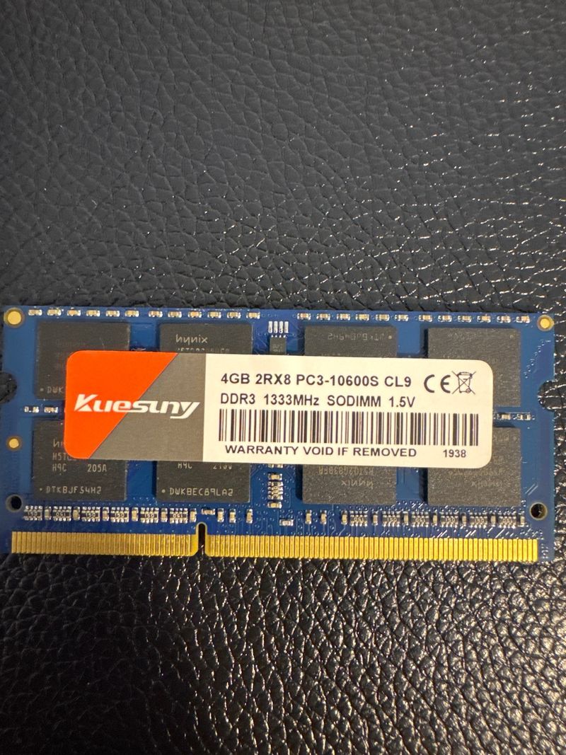 4x Kuesuny 4GB DDR3 1333MHz SODIMM RAM afbeelding 2