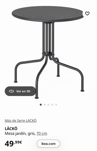 Mesa exterior hierro Ikea