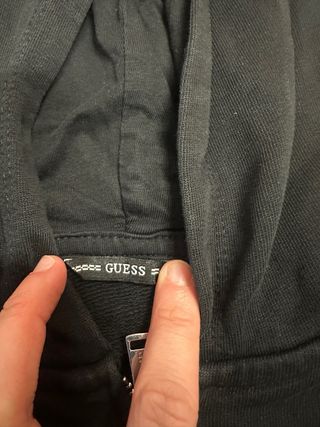 Sudadera Guess Negra Cremallera 14 Años