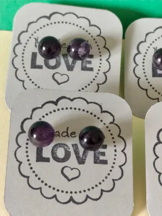 Lote pendientes amatista sin perforar