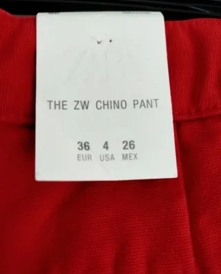 Conjunto Zara: Chaqueta y Pantalón Rojo