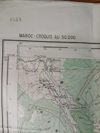 Mapa de Montañismo Jbel Toubkal Marruecos 1:50.000