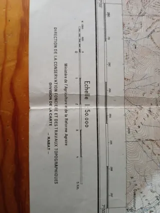 Mapa de Montañismo Jbel Toubkal Marruecos 1:50.000