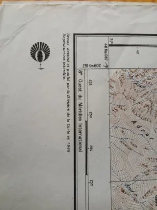 Mapa de Montañismo Jbel Toubkal Marruecos 1:50.000