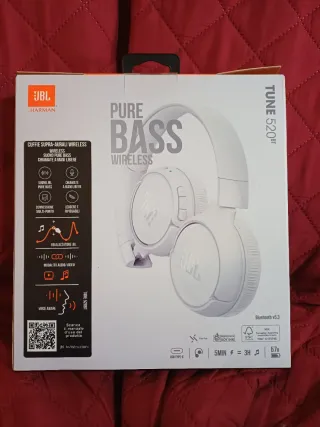 Cuffie JBL TUNE 520BT Wireless Bianche