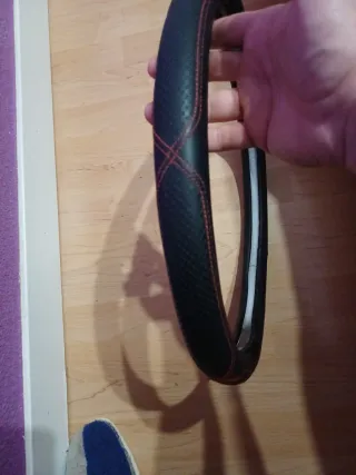 Funda para volante de coche negra
