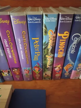 Lote 5 Películas Disney VHS Clásicos Español