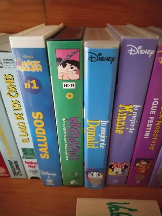 Lote 5 Películas Disney VHS Clásicos Español