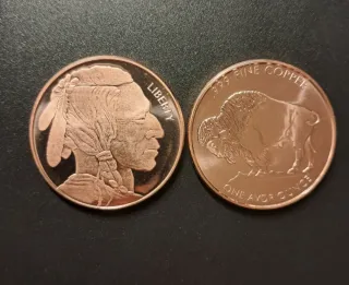 Moneda Onza Cobre Buffalo