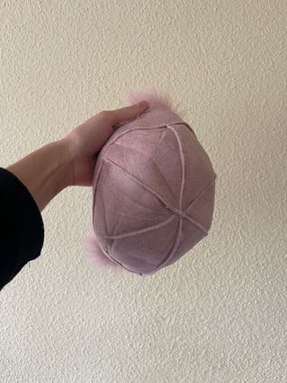 Gorro de pelo rosa