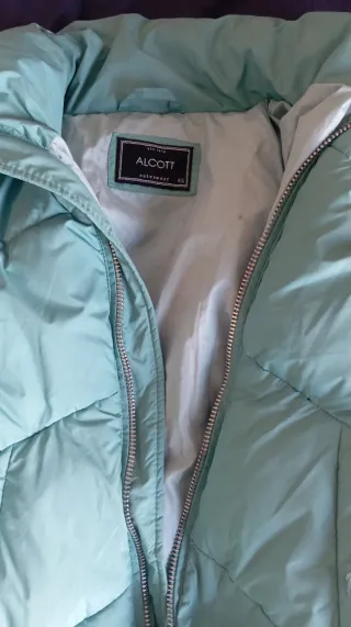 Anorak verde menta talla XS