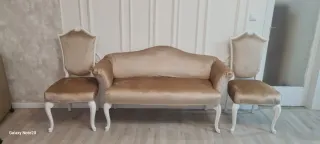 Sofá y 2 sillas vintage restauradas