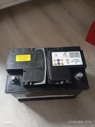 Batería AGM 70Ah 760A Peugeot/Citroen