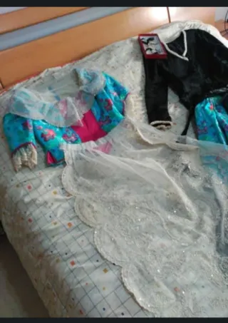 Traje de Novia Alicantina Negro/Azul