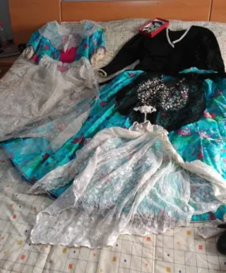 Traje de Novia Alicantina Negro/Azul