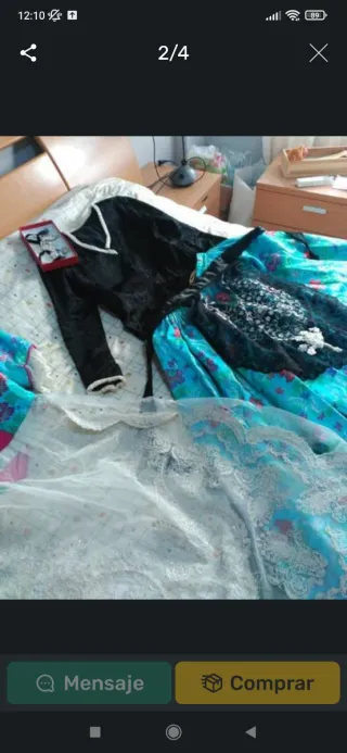 Traje de Novia Alicantina Negro/Azul