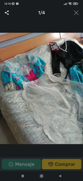 Traje de Novia Alicantina Negro/Azul