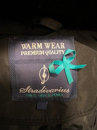 Chaqueta negra Warm Wear