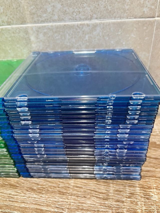 Lote 99 Cajas CD/DVD/Blu-ray Slim Colores