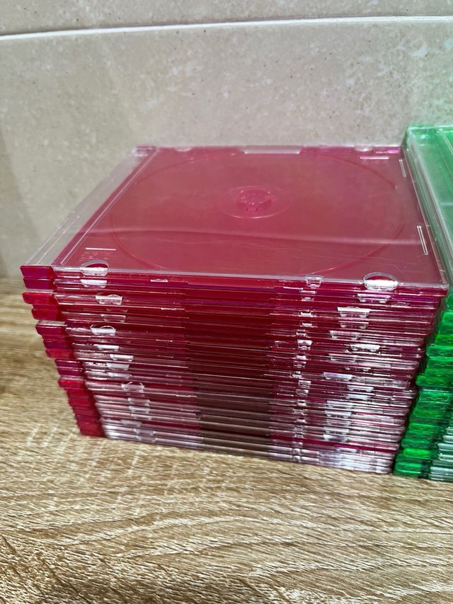 Lote 99 Cajas CD/DVD/Blu-ray Slim Colores