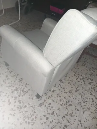 Sillón relax reclinable tela gris