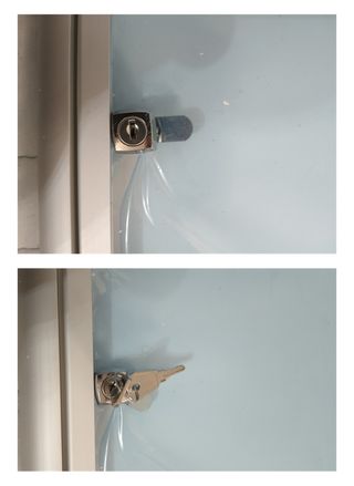 Bi-office quadro de avisos com porta (149)