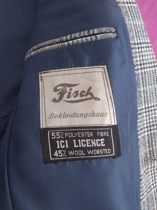 Chaqueta a rayas 45% lana Talla S