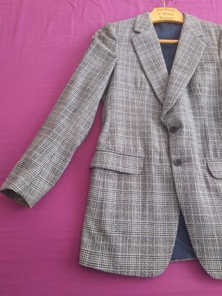 Chaqueta a rayas 45% lana Talla S