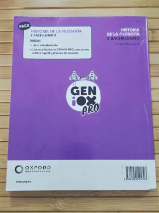Historia de la Filosofía 2º Bachillerato. Libro...
