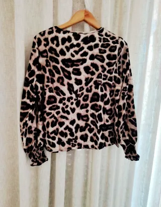Blusa Mujer Estampado Leopardo