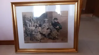 Lámina antigua enmarcada