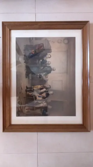 Lámina antigua enmarcada