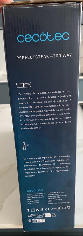 Cecotec Perfectsteak 4200 Way Barbacoa Eléctrica