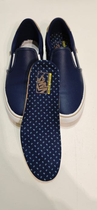 Vans Slip On Piel Deluxe Comfort n41 (26,5) Nuevas