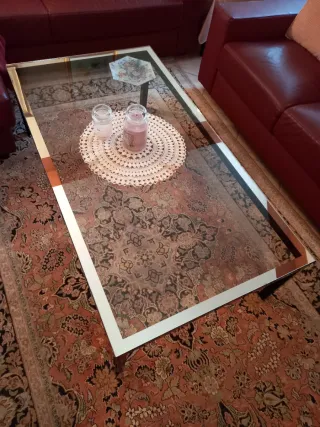 Tavolino in cristallo per salotto