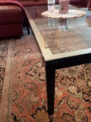 Tavolino in cristallo per salotto