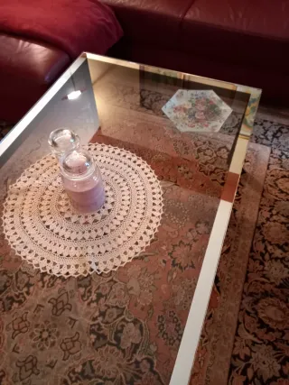 Tavolino in cristallo per salotto