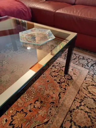 Tavolino in cristallo per salotto