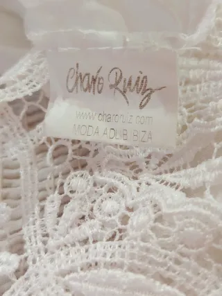Top Charo Ruiz Encaje Blanco