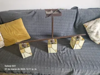 Lámpara de techo de 3 luces Tiffany