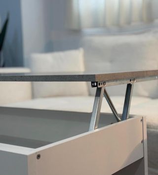 Pack Mesa Elevable + Sofá Blanco