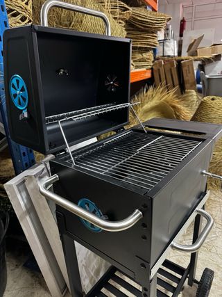 Barbecue a carbone con coperchio