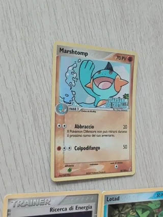 Lotto Carte Pokemon Marshtomp Stamped EX