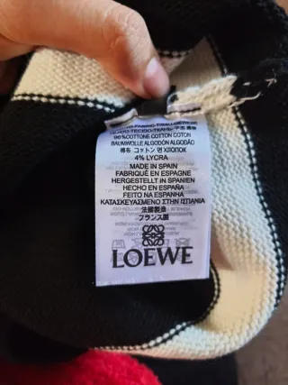 Jersey Loewe Negro y Blanco