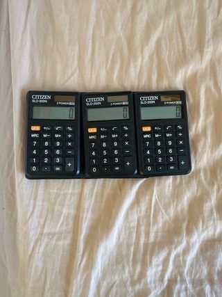 3 Calculadoras Citizen SLD-200N