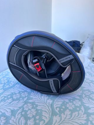 Casco Moto MT Jarama Talla L Azul Mate