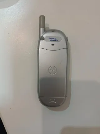 Teléfono Móvil Motorola Antiguo Azul/Plateado