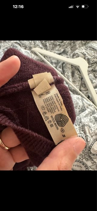 Maglione Benetton Marrone Scollo V