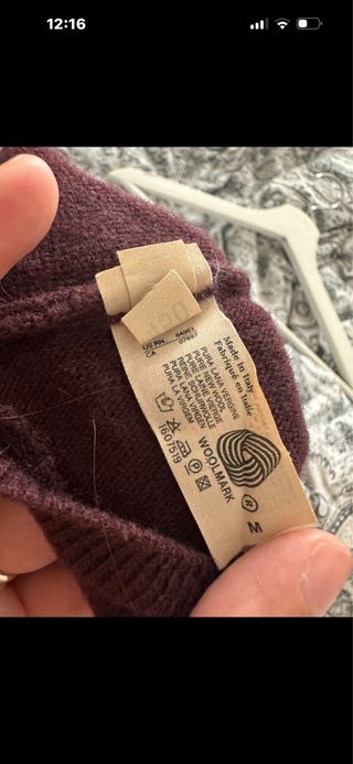 Maglione Benetton Marrone Scollo V